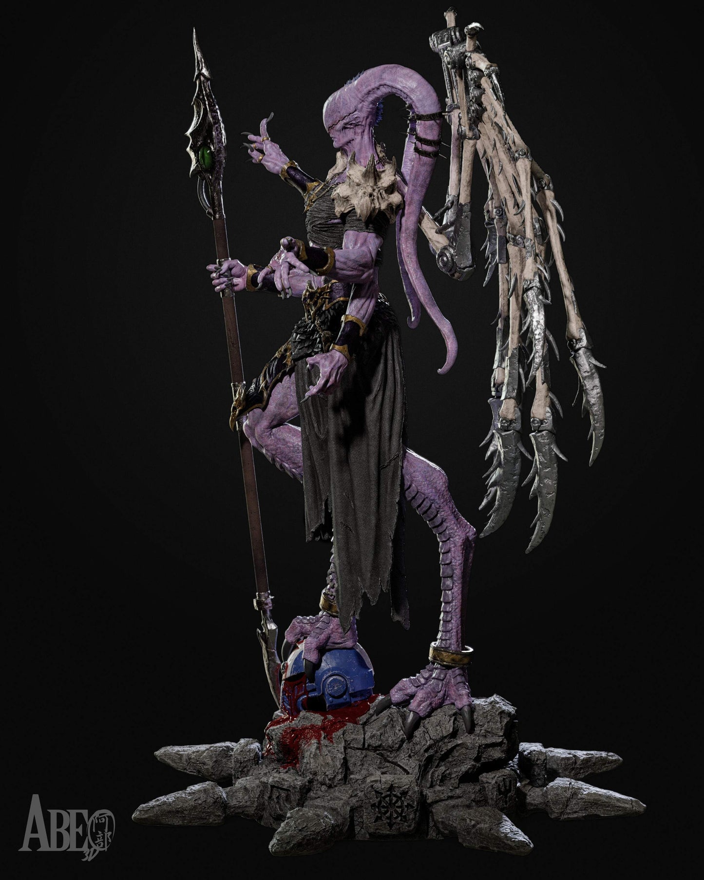 Ninefold Sorcerer Resin Art (Design by Abe3D)
