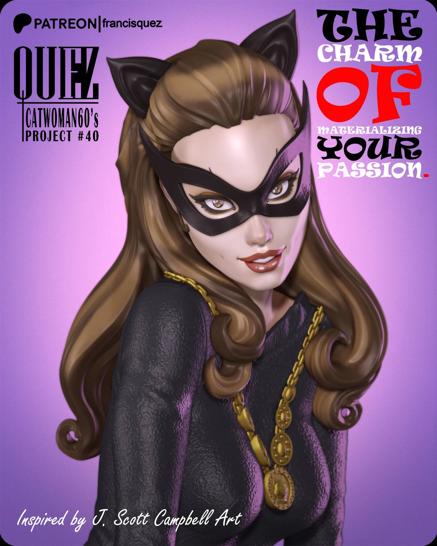 Catwoman Resin Fan Art - MTO (Quez)