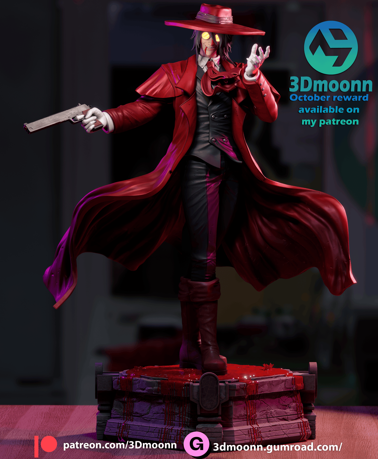 Alucard Resin Fan Art - MTO (3DMoonn)