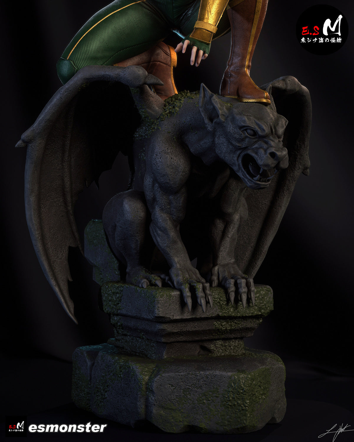 Hawkgirl Resin Art (East Sea Monster Version)