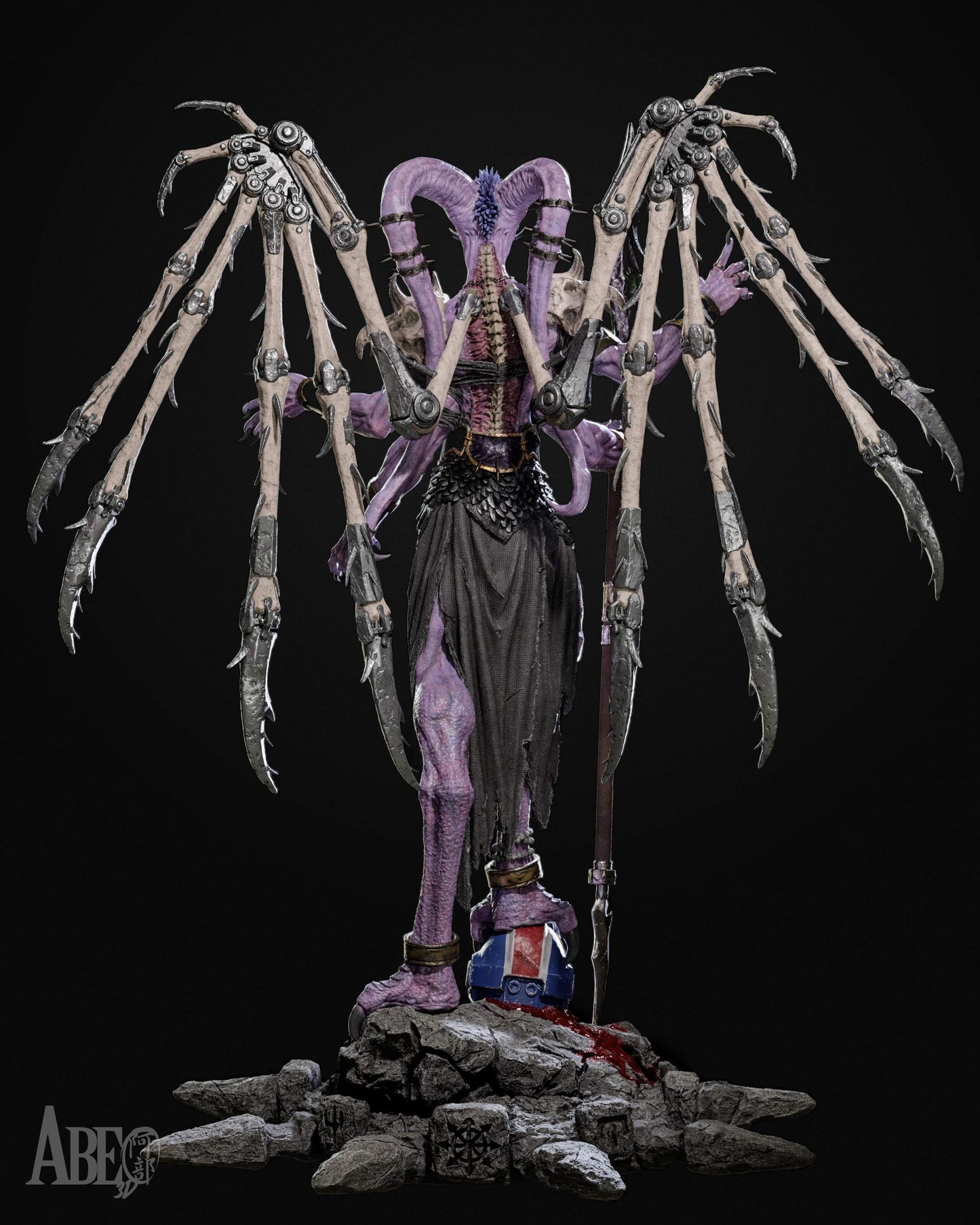 Ninefold Sorcerer Resin Art (Design by Abe3D)