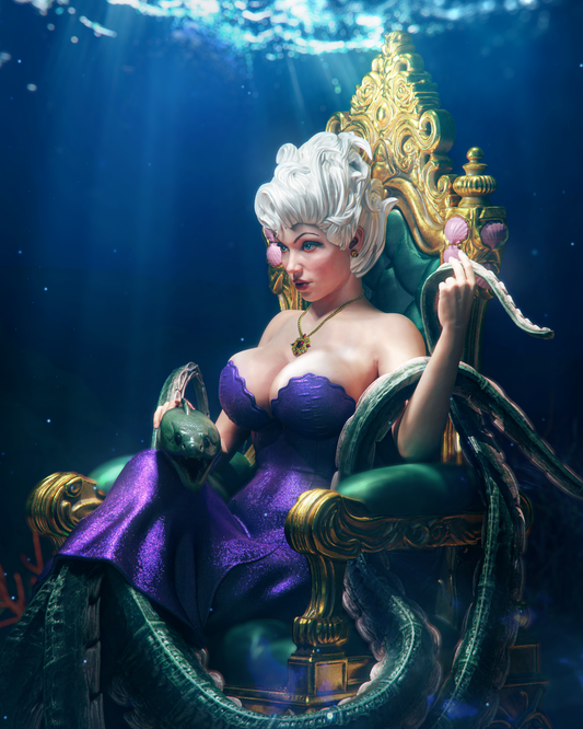 Little Mermaid Ursula Resin Art - MTO (Design by CA3D)