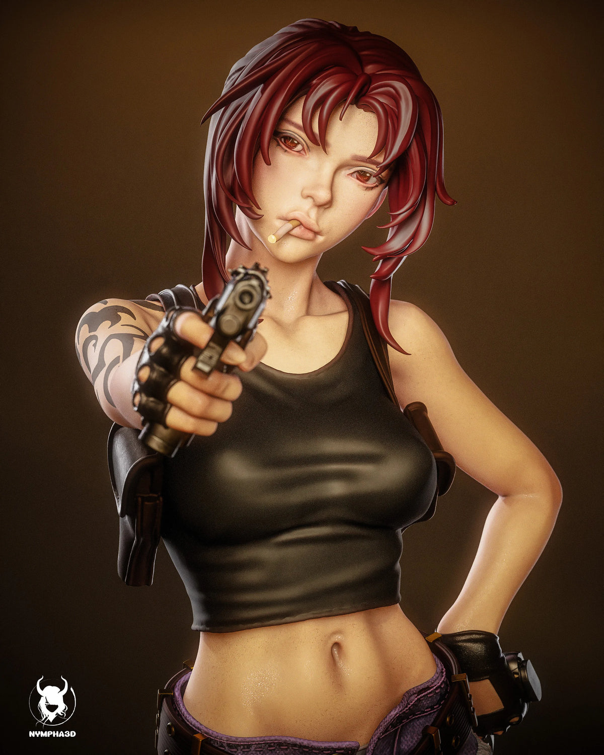 Revy Black Lagoon Resin Art (Nympha3D)