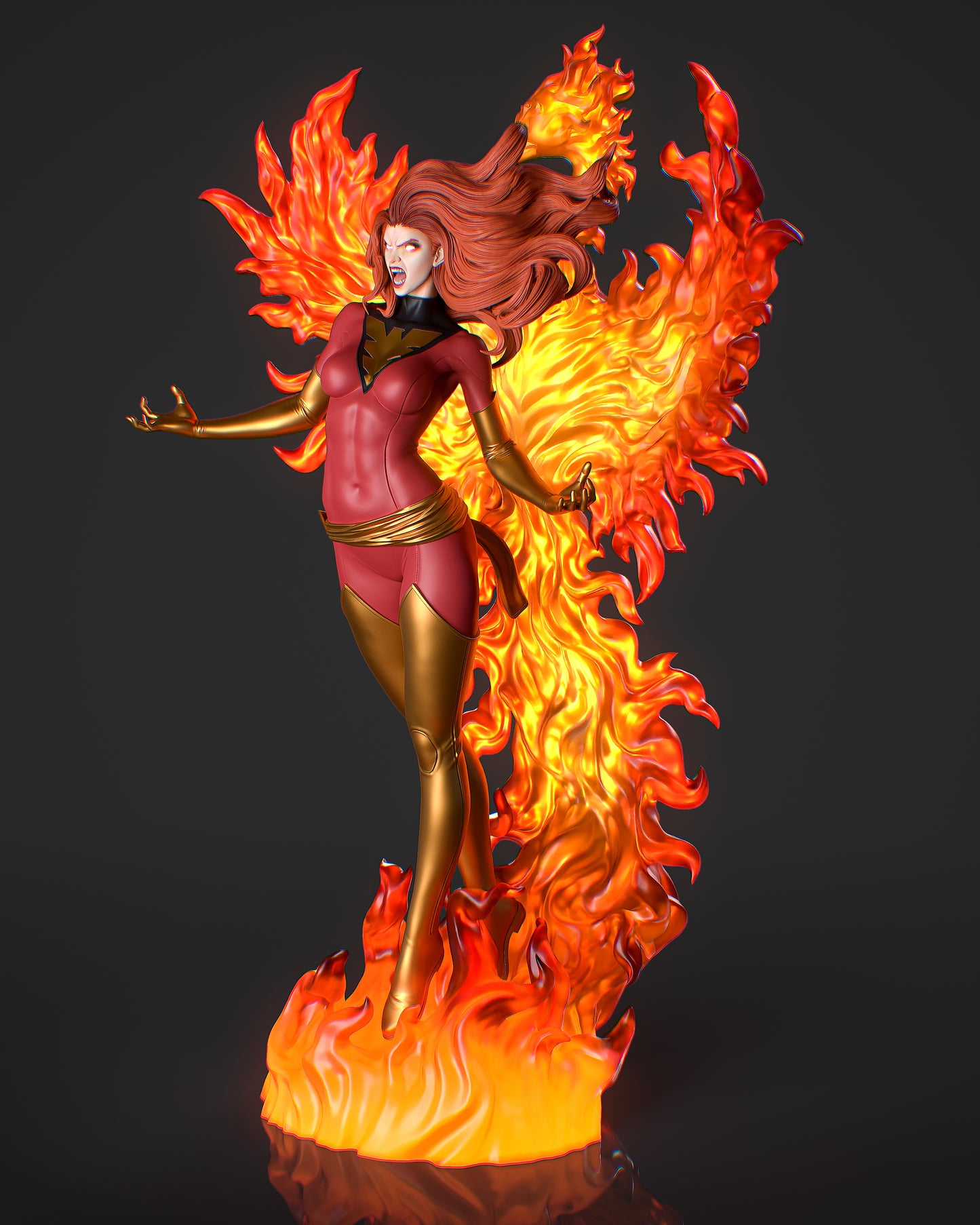 Phoenix Collectible Resin Fan Art Pro Painted - MTO