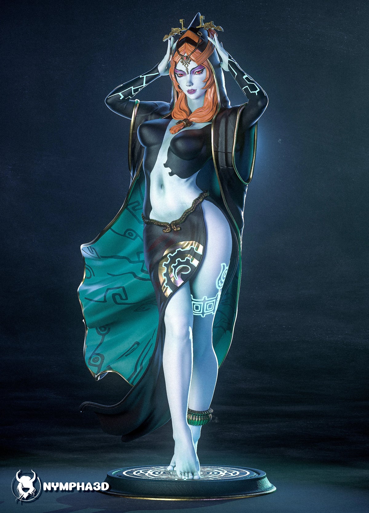 Midna Legend of Zelda Resin Art (Nympha3D)