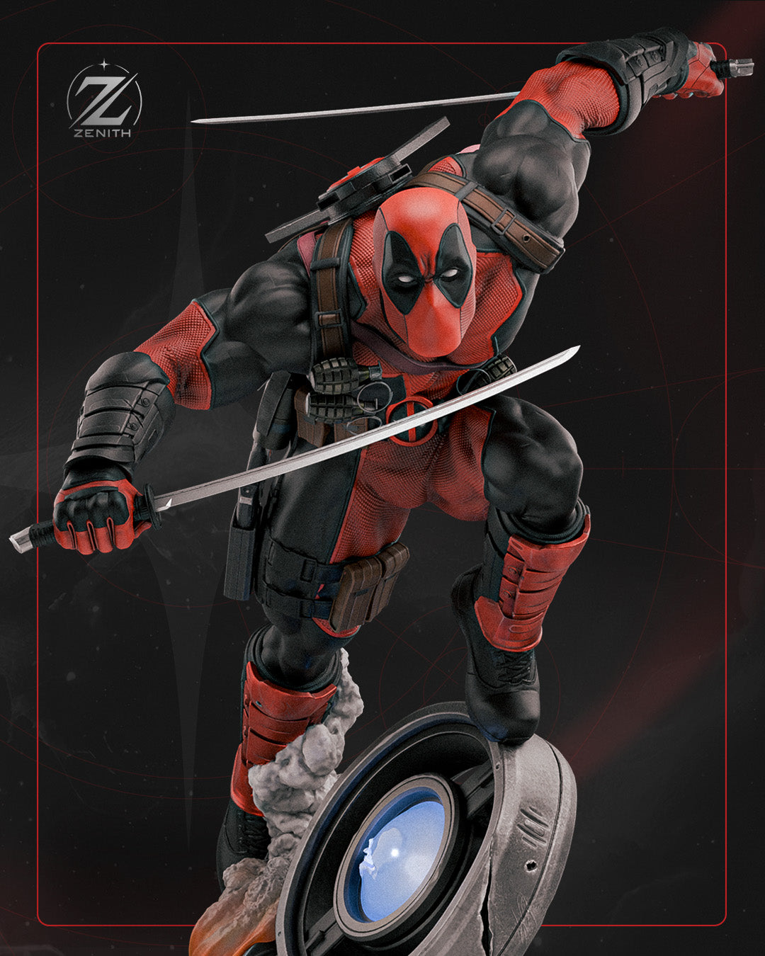 Deadpool Resin Art (Design by Zenith)
