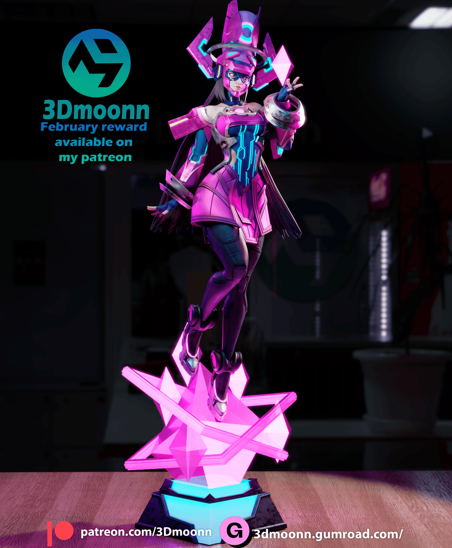 Galacta Resin Fan Art Sculpture (3DM)