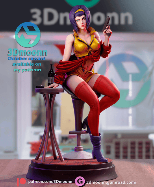 Faye Valentine Resin Fan Art - MTO (3DMoonn)