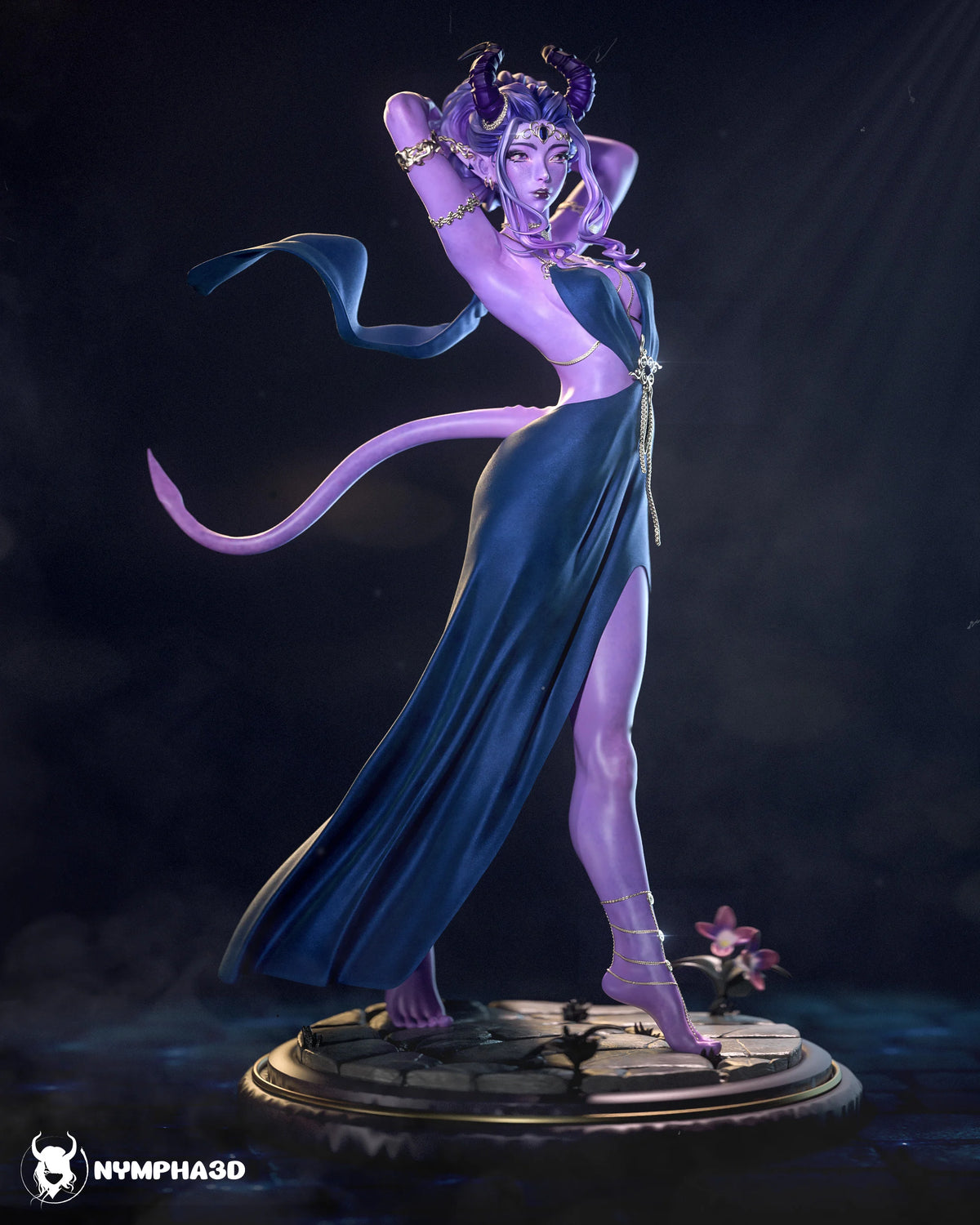 Tiefling Resin Art (Nympha3D)