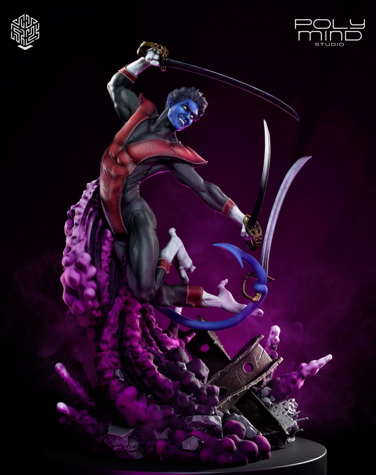 Nightcrawler Resin Art (PolyMind Version)