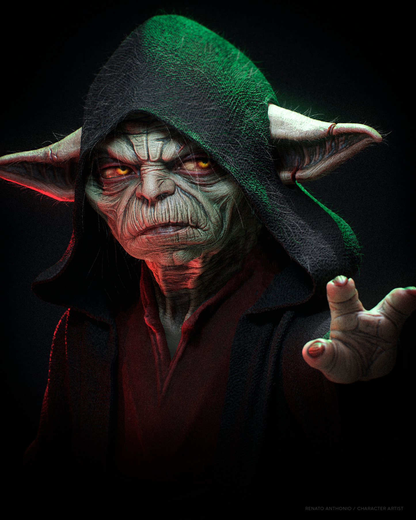 Darth Yoda Resin Fan Art - MTO CA3D