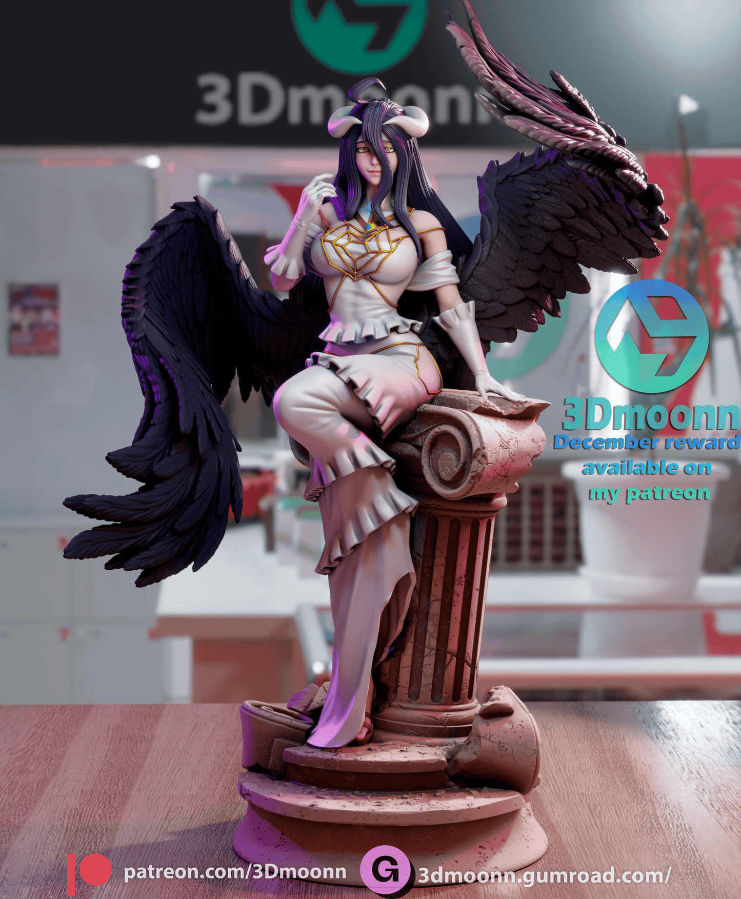 Albedo Resin Fan Art Sculpture (3DM)