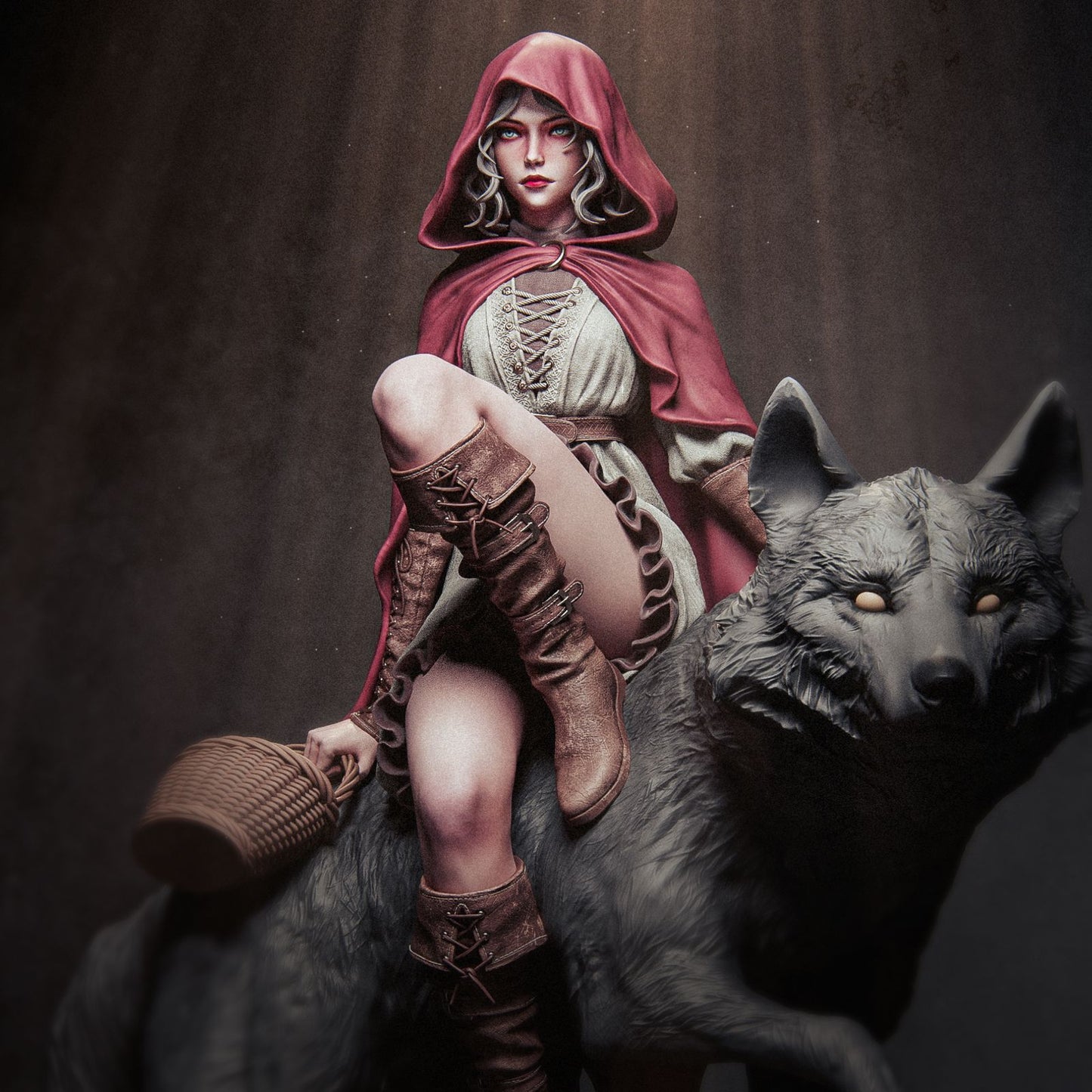 Red Riding Hood Collectible Resin Fan Art Pro Painted - MTO