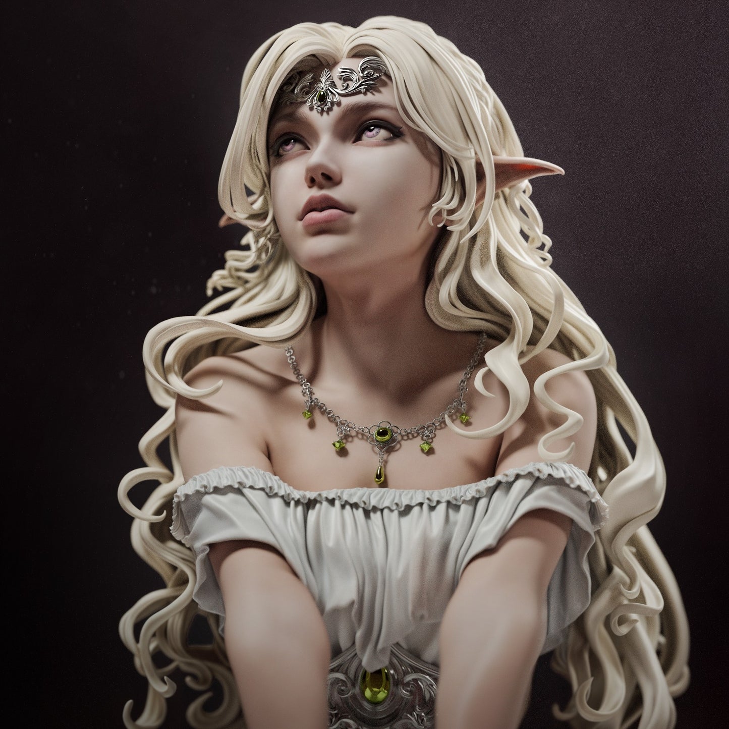 Elf Princess Resin Fan Art Pro Painted - MTO (CA3D)