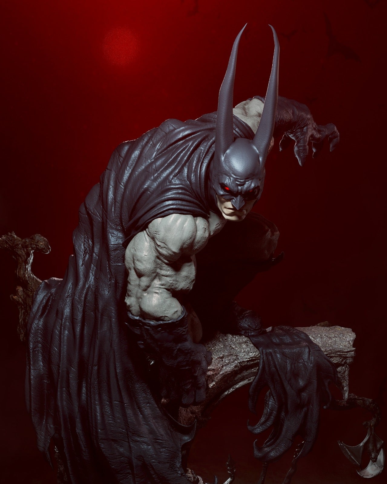 Vampire Batman Resin Fan Art Pro Painted - MTO (CA3D)