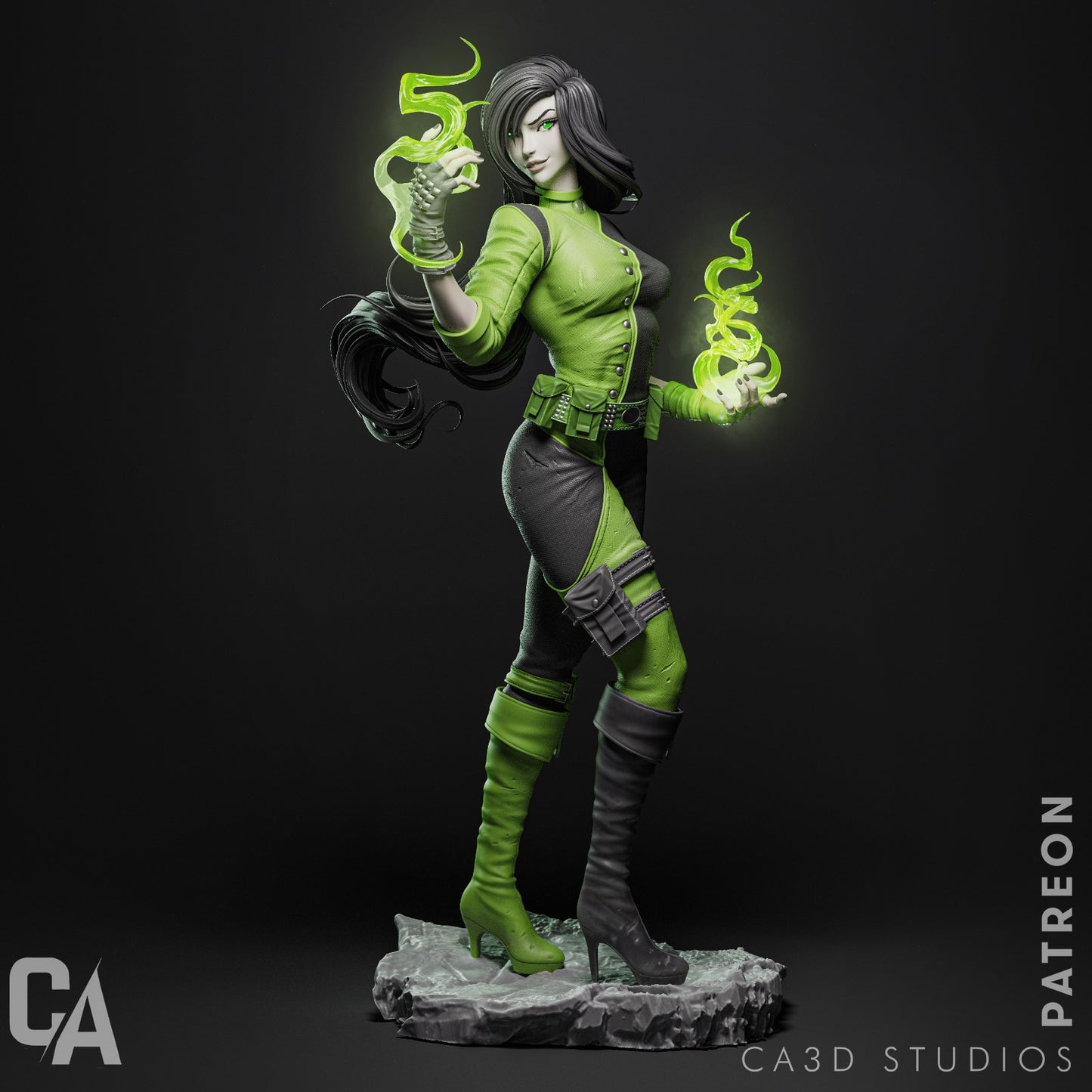 Shego Collectible Resin Fan Art Pro Painted - MTO