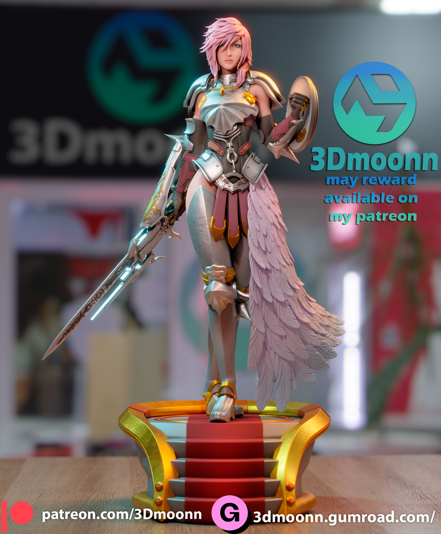 Lightning Resin Fan Art Sculpture 3DMoonn