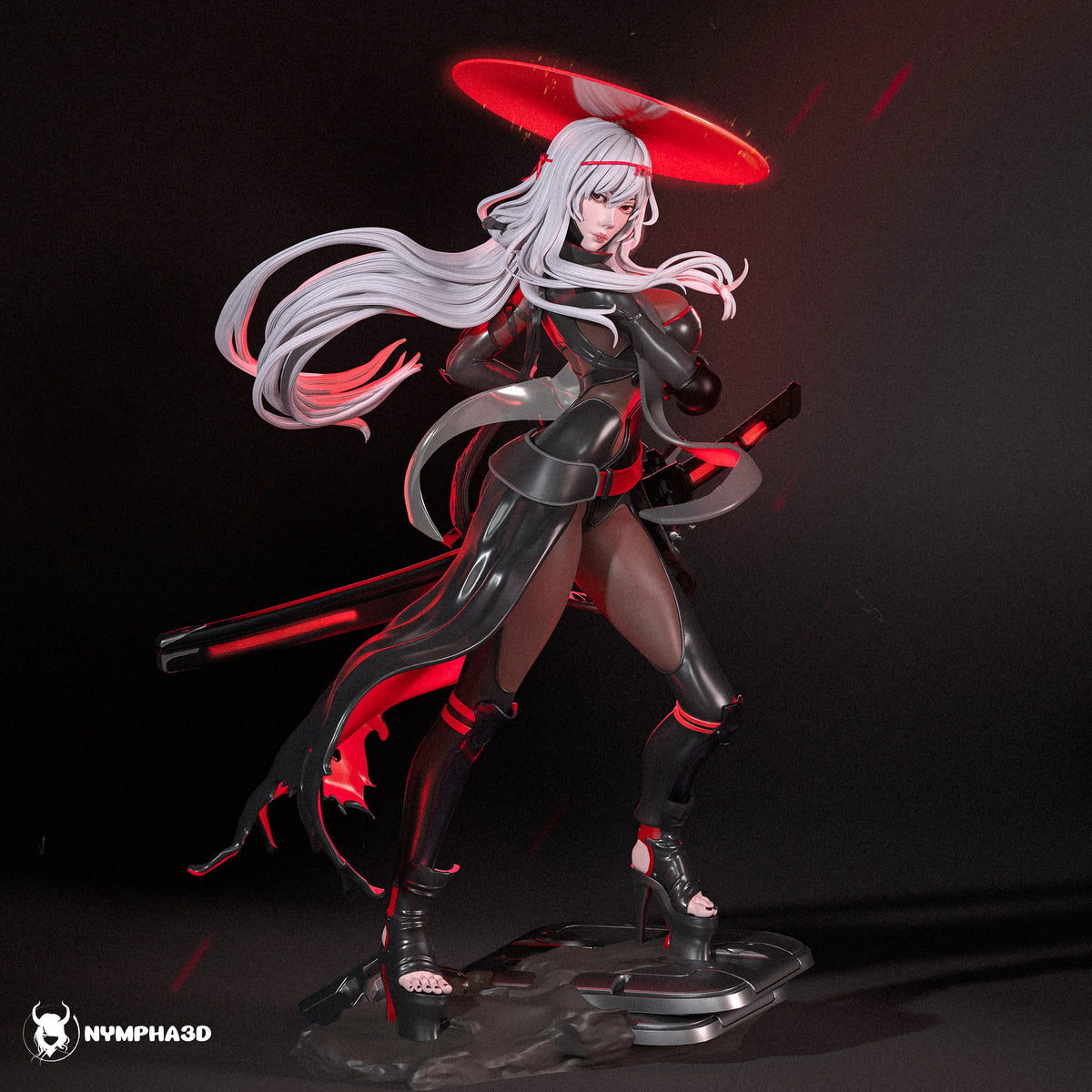 Scarlet Black Shadow Resin Art (Nympha3D)