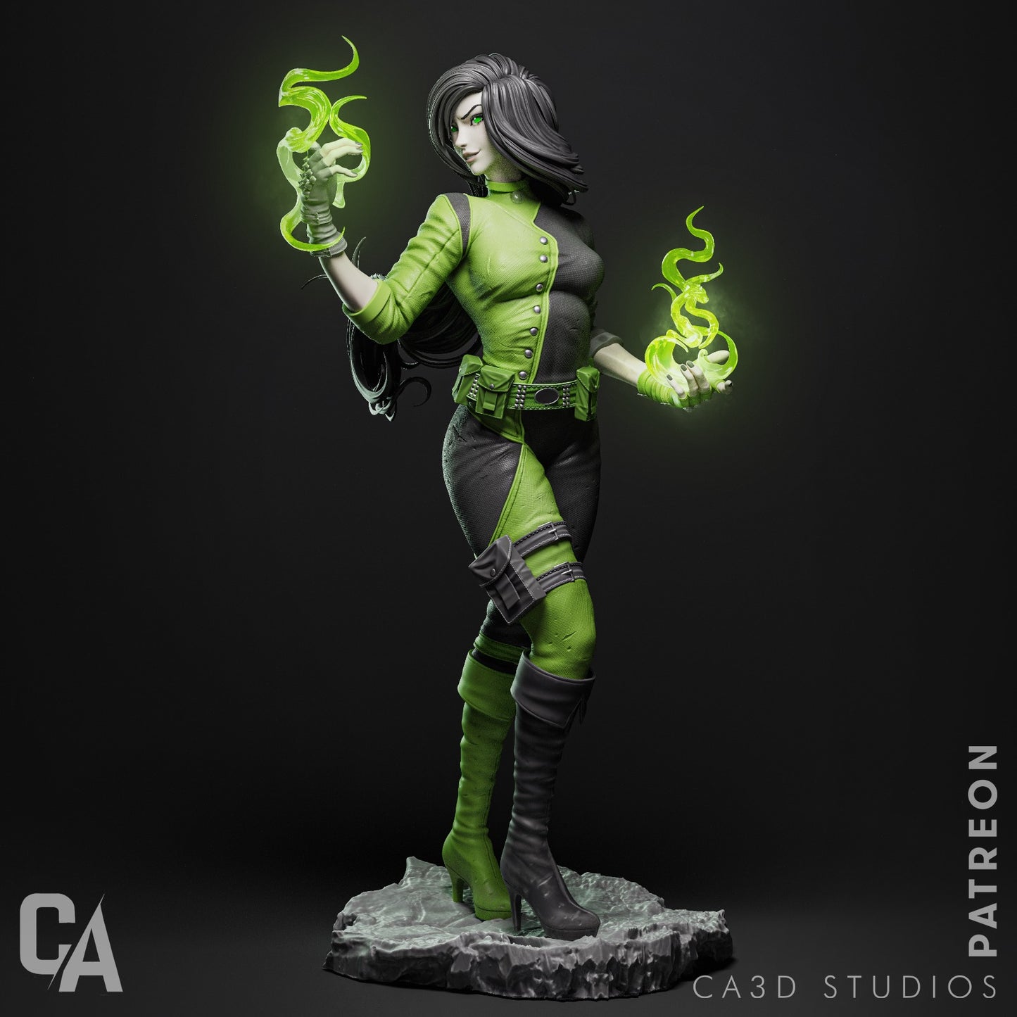 Shego Collectible Resin Fan Art Pro Painted - MTO