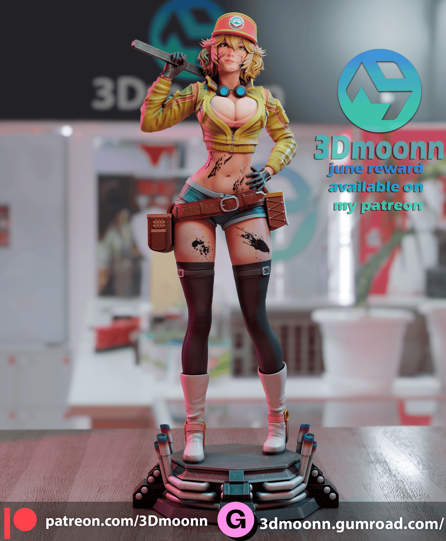 Cindy Resin Fan Art Sculpture 3DMoonn