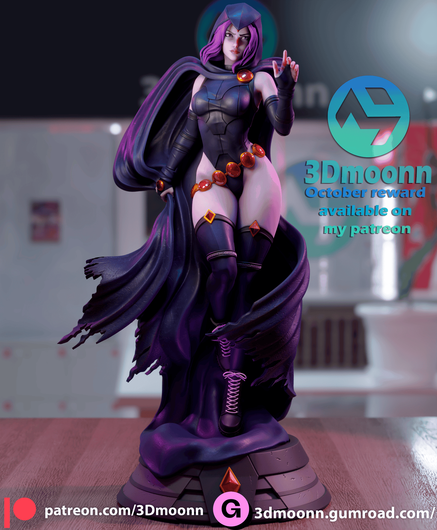 Raven Resin Sculpture Fan Art - MTO (3DM)