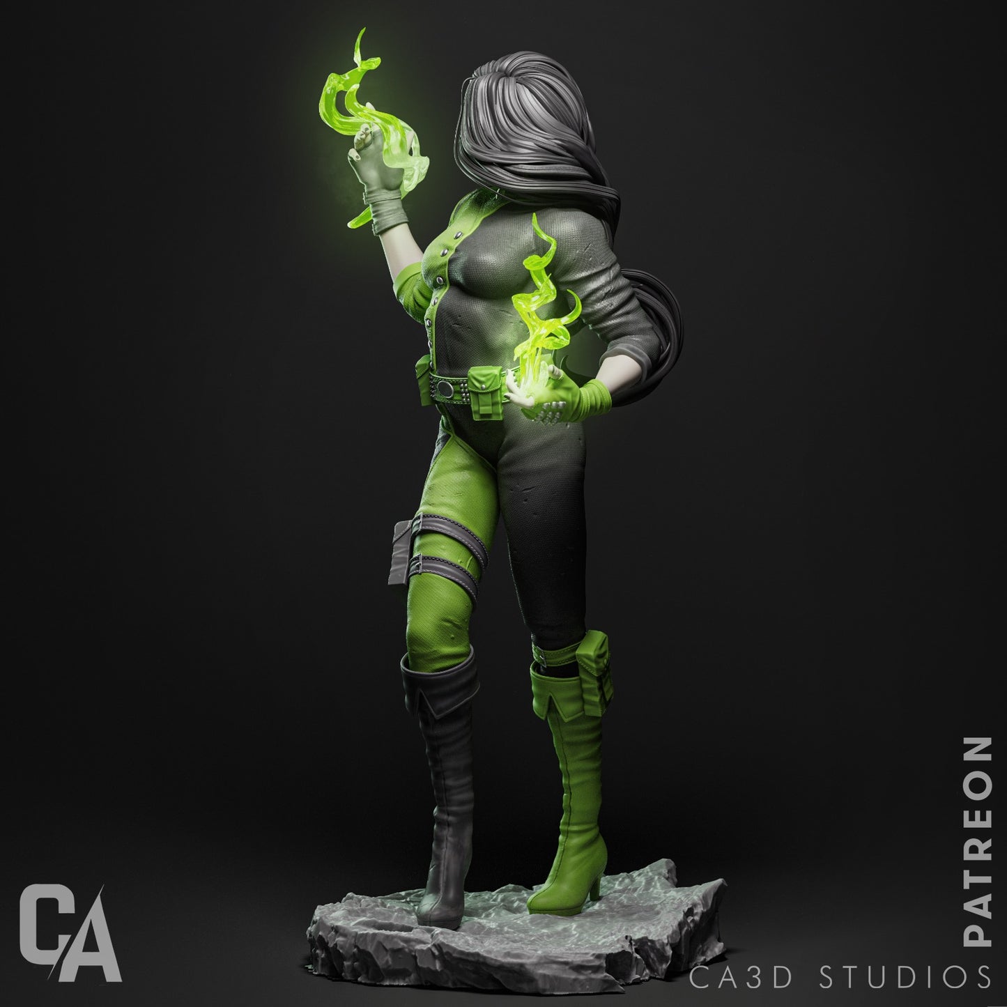 Shego Collectible Resin Fan Art Pro Painted - MTO