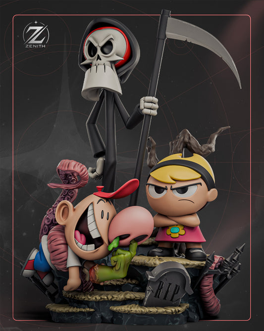 Billy and Mandy Resin Art (Design by Zenith)