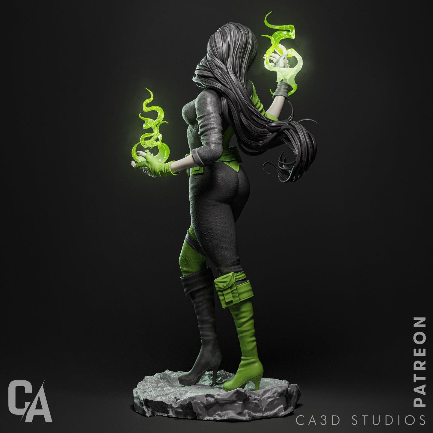 Shego Collectible Resin Fan Art Pro Painted - MTO