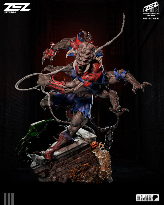 Man Spider Resin Art (Design by ZEZ Studios)