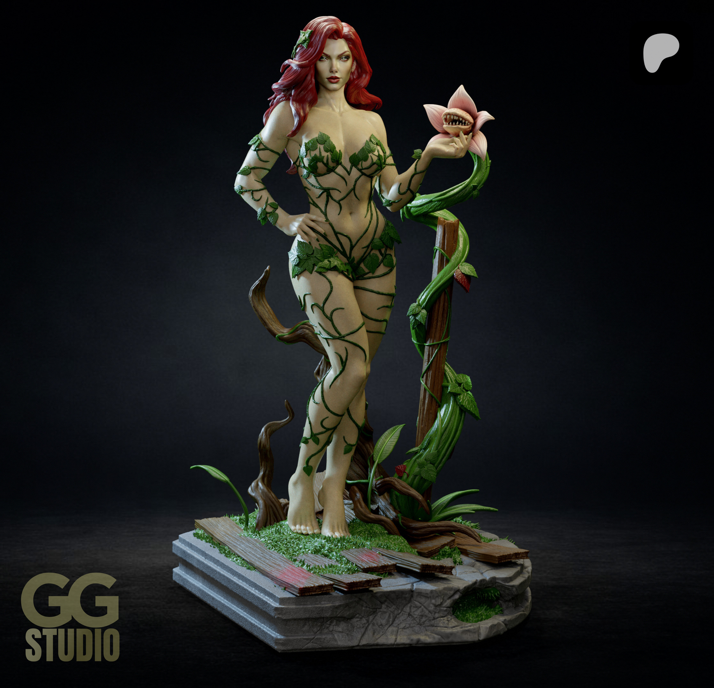 Poison Ivy Resin Fan Art (Designed by GGStudio)
