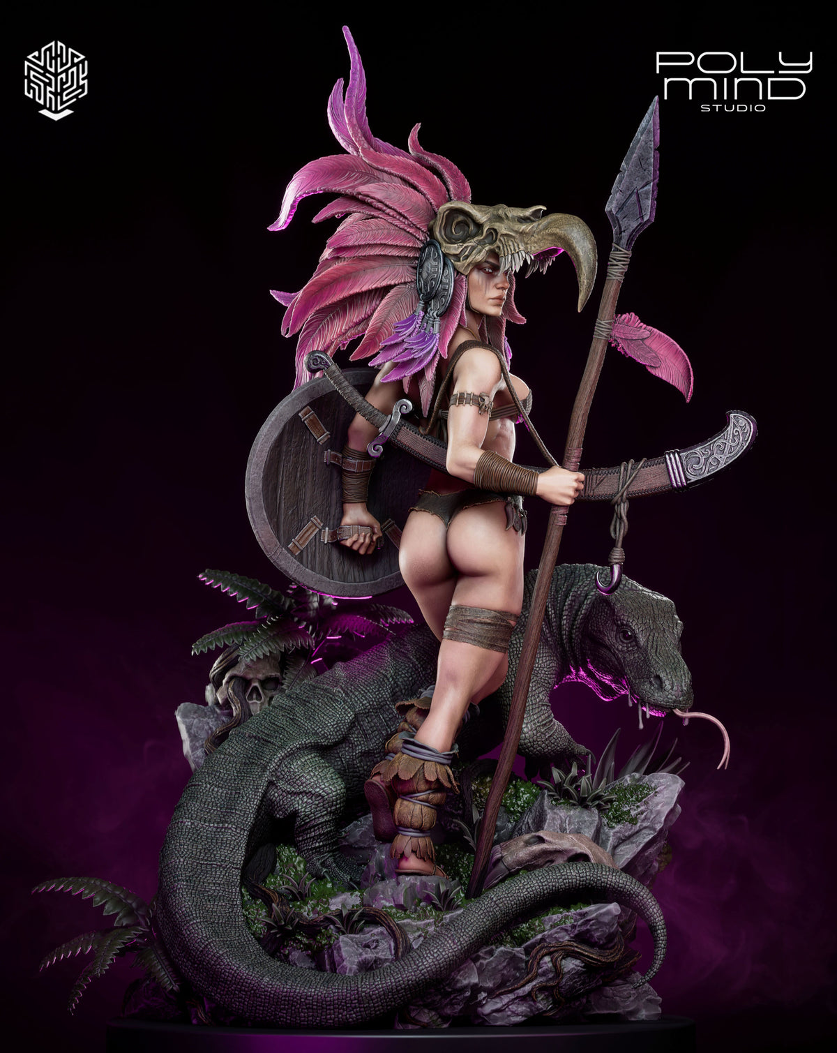 Vulture Queen Resin Art (PolyMind Version)