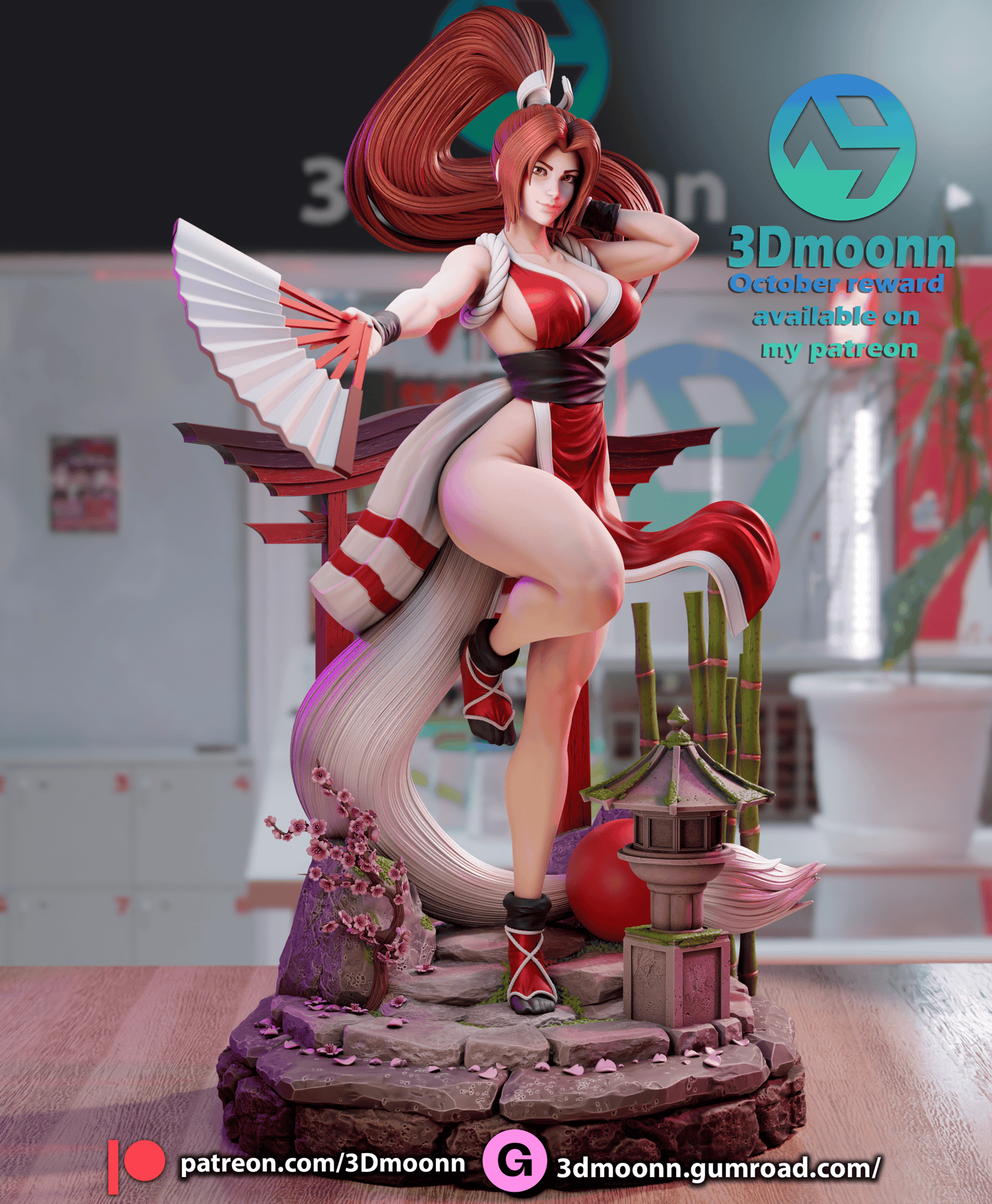 Mai Shiranui- King of fighters Resin Fan Art - MTO (3DM)