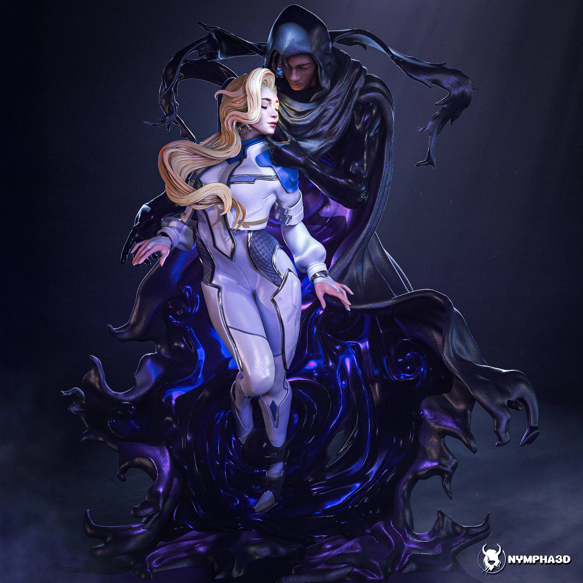 Cloak and Dagger Resin Art (Nympha3D)