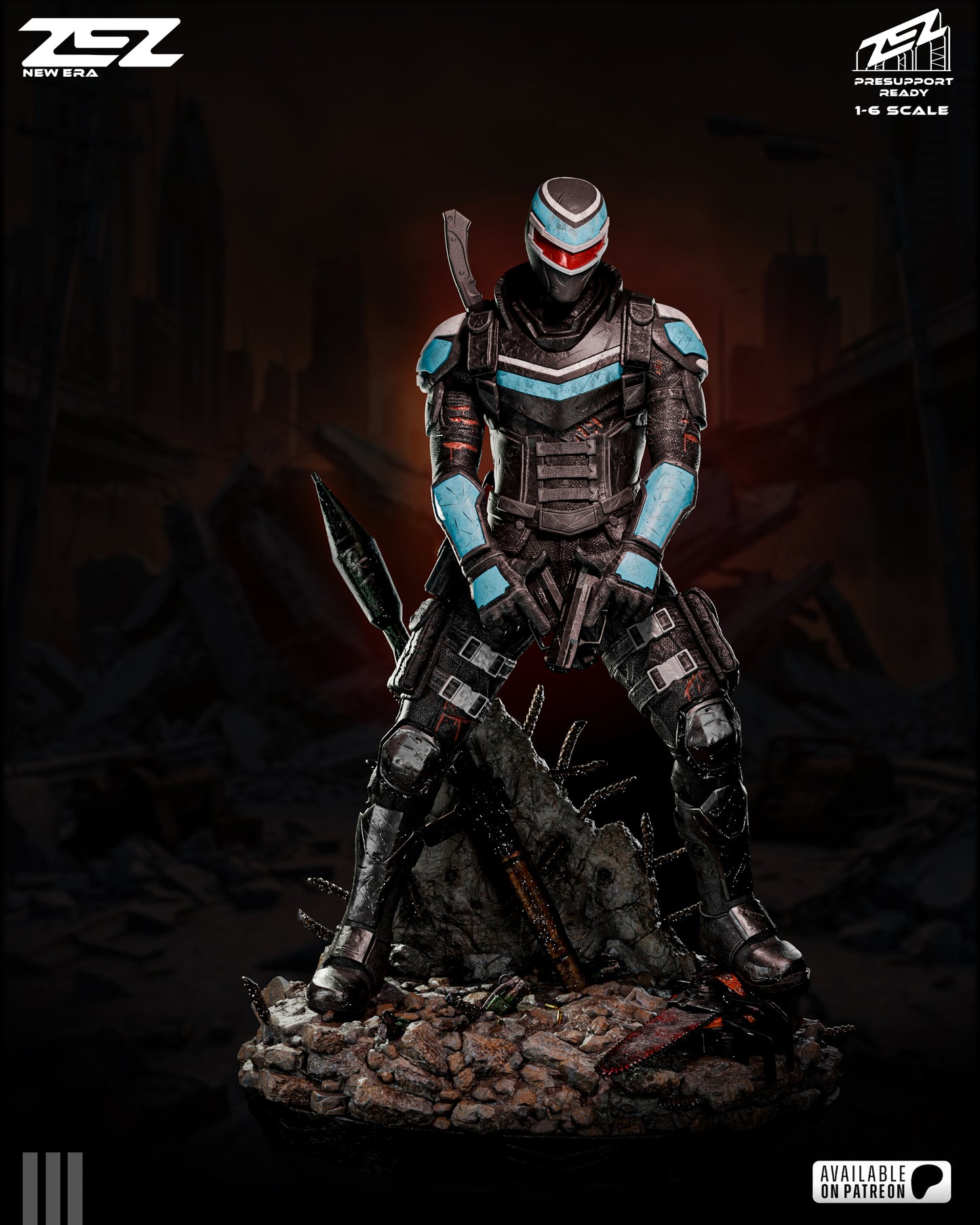 Vigilante Resin Art (Design by ZEZ Studios)