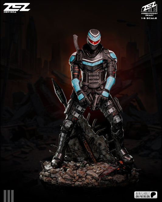 Vigilante Resin Art (Design by ZEZ Studios)