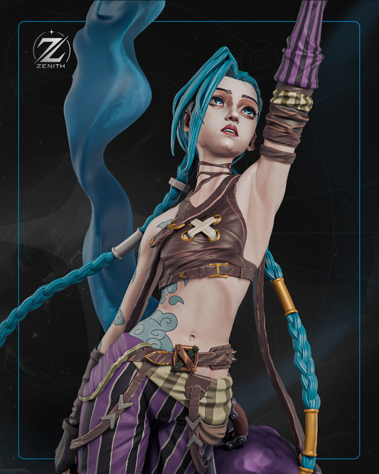Jinx Arcane Resin Art (Design by Zenith)