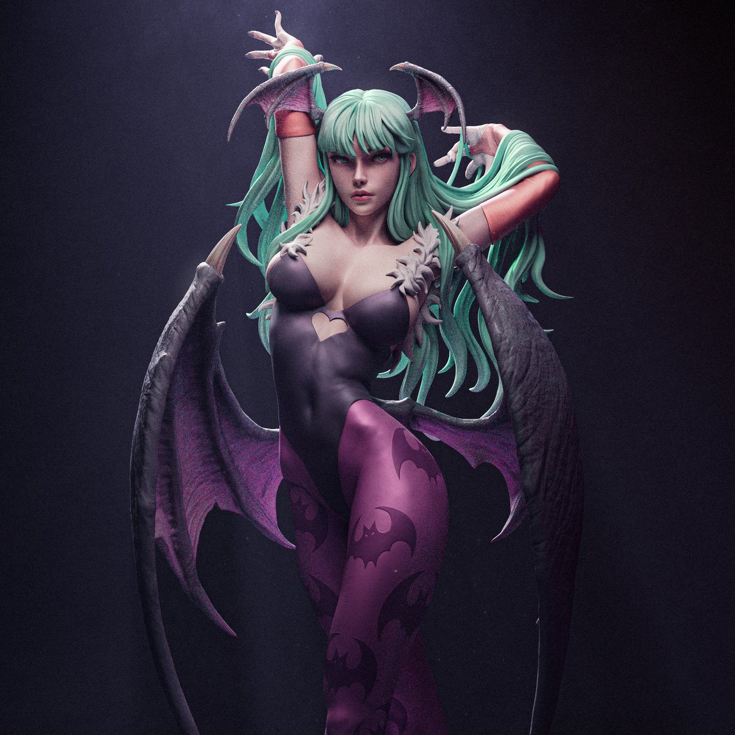 Morrigan Aenslan Collectible Resin Fan Art Pro Painted - MTO