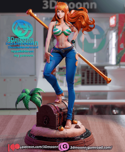 Nami Resin Fan Art Sculpture (3DM)