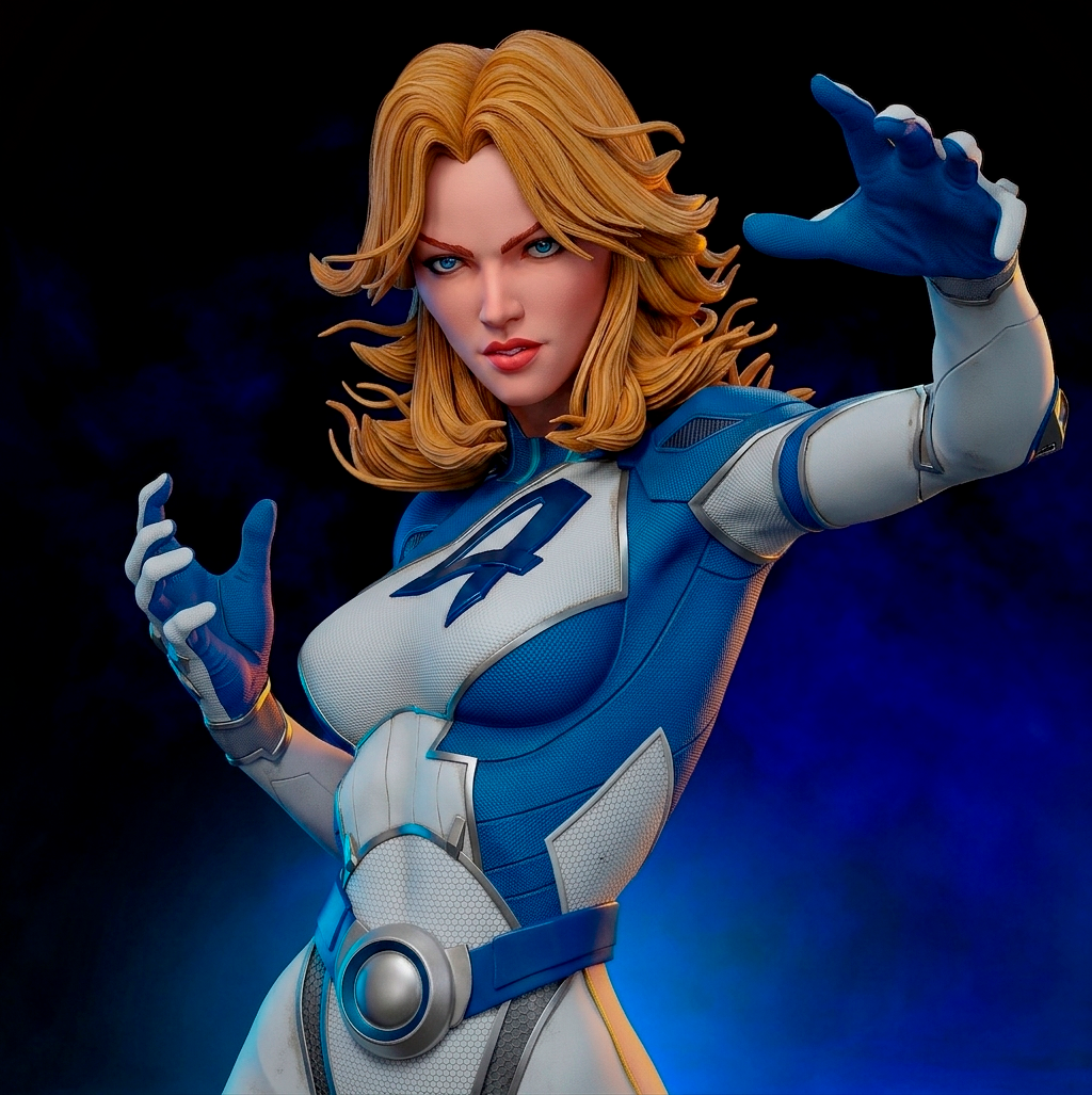 Invisible Woman Marvel Rivals Resin Art (Design by CA3D)