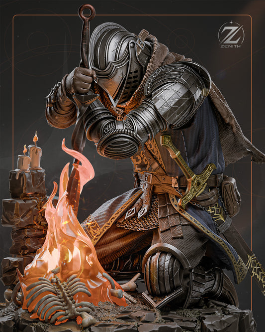 Dark Souls Fireside Resin Art (Design by Zenith)