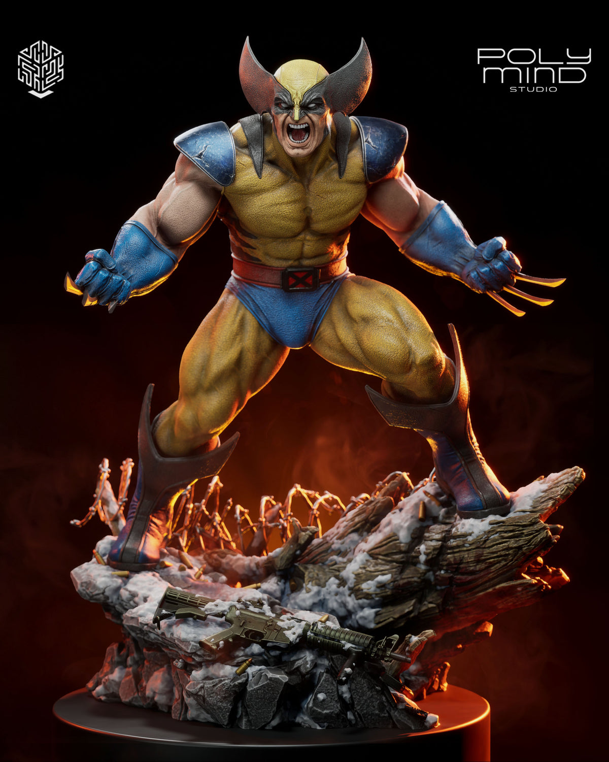 Wolverine Resin Art (PolyMind Version)
