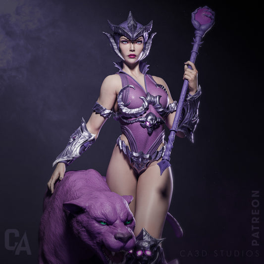 He-Man Evil-Lyn Collectible Resin Fan Art Pro Painted - MTO