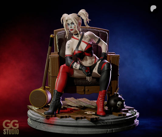 Harley Quinn Resin Art (Designed by GGStudio)