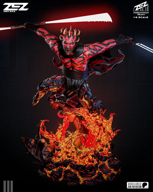 Darth Maul Resin Art (Design by ZEZ Studios)