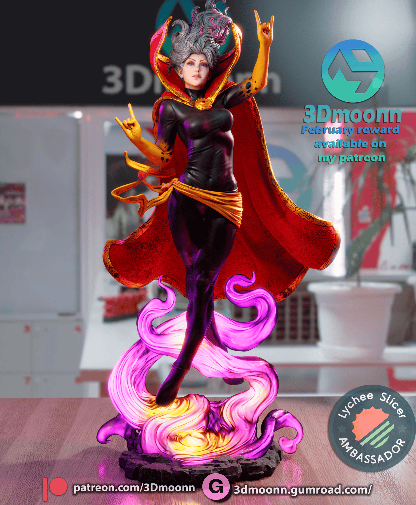 Sorceress Resin Fan Art Sculpture (3DM)