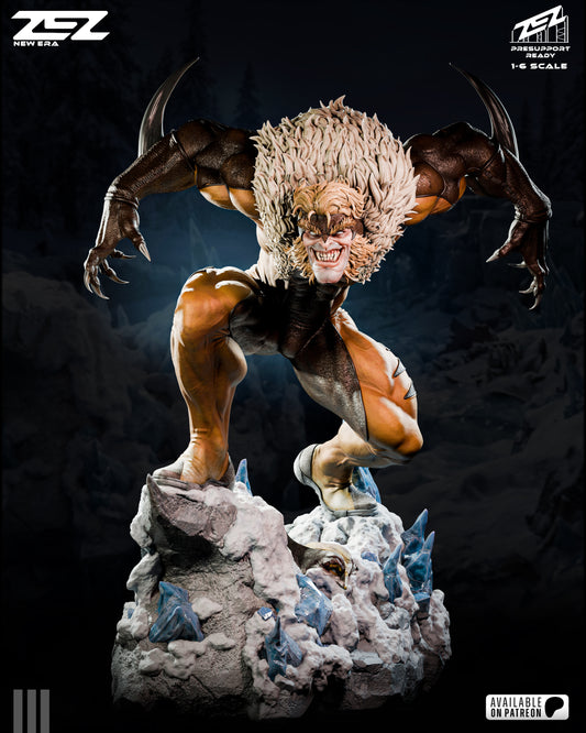 Sabretooth Resin Art (Design by ZEZ Studios)