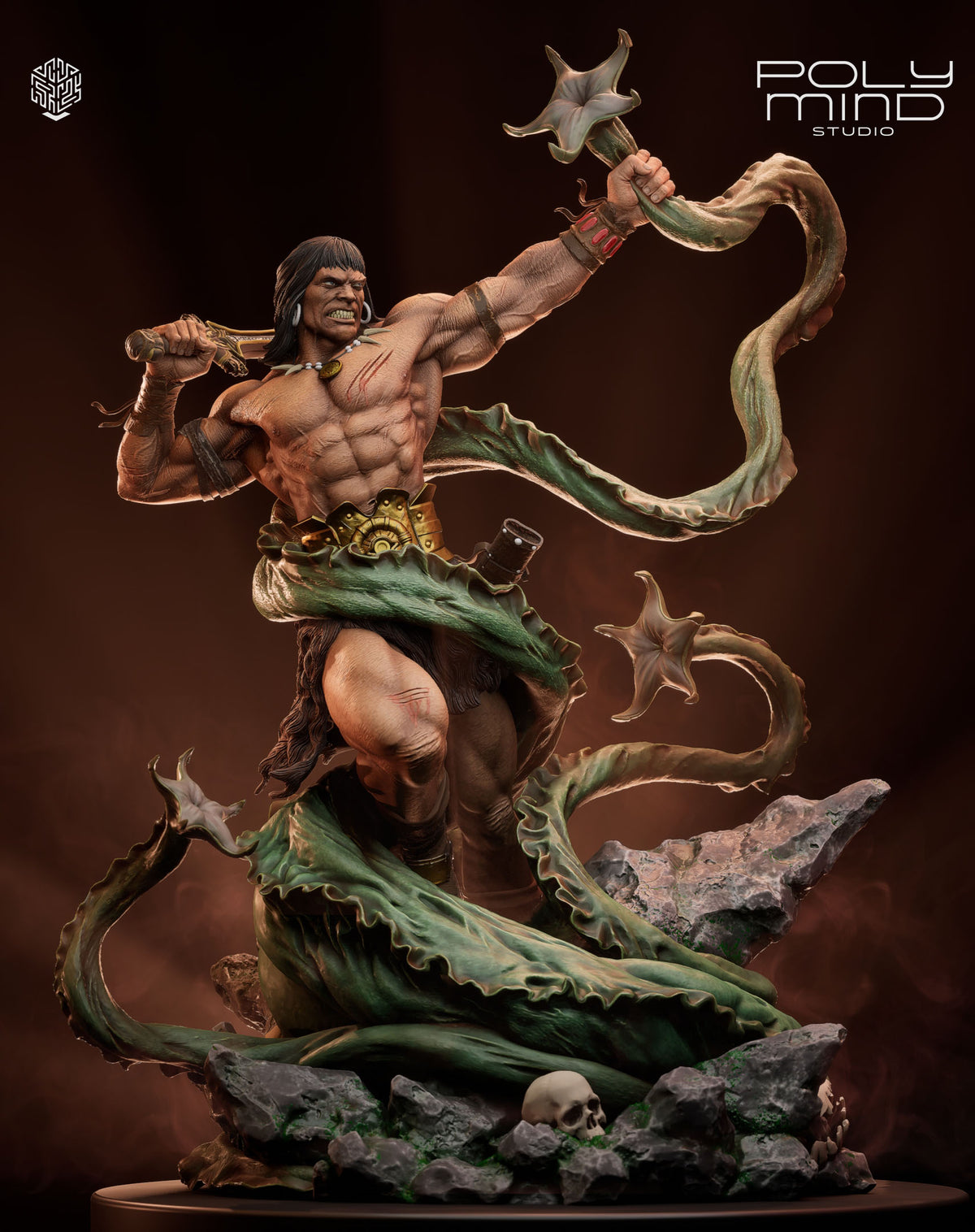 Conan the Barbarian Resin Art (PolyMind Version)
