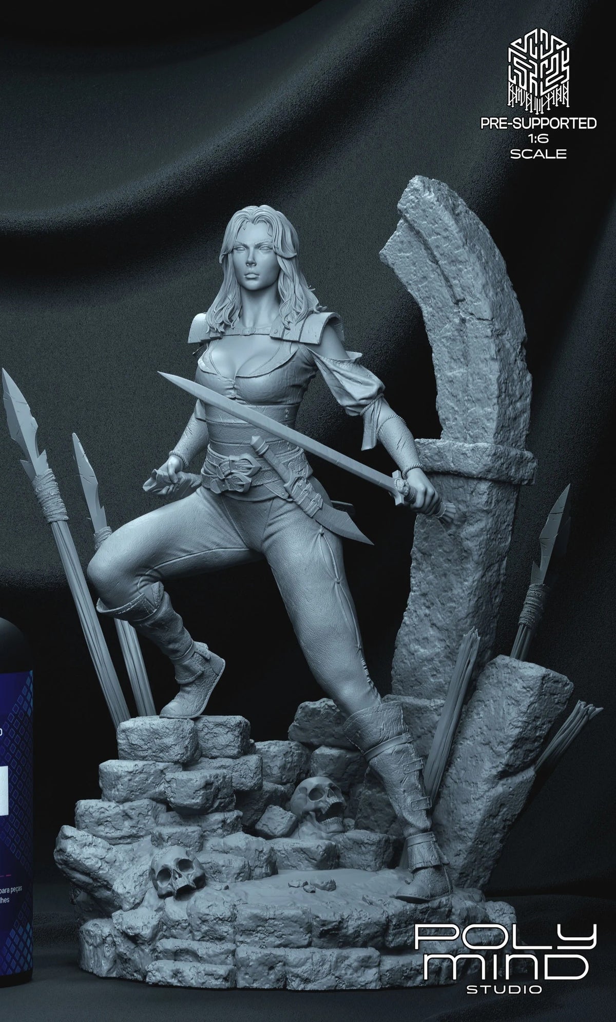 Valeria Conan the Barbarian Resin Art (PolyMind Version)