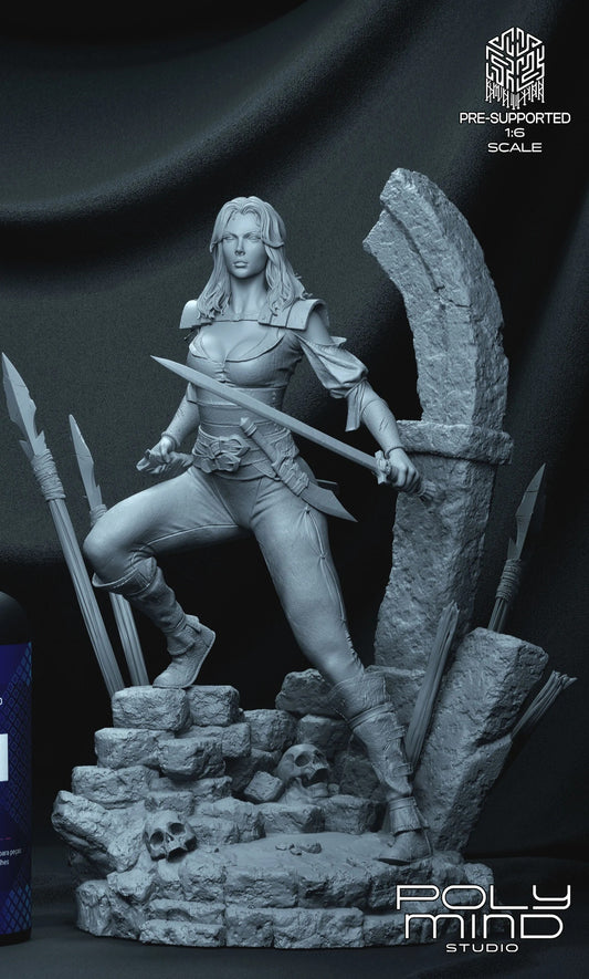 Valeria Conan the Barbarian Resin Art (PolyMind Version)