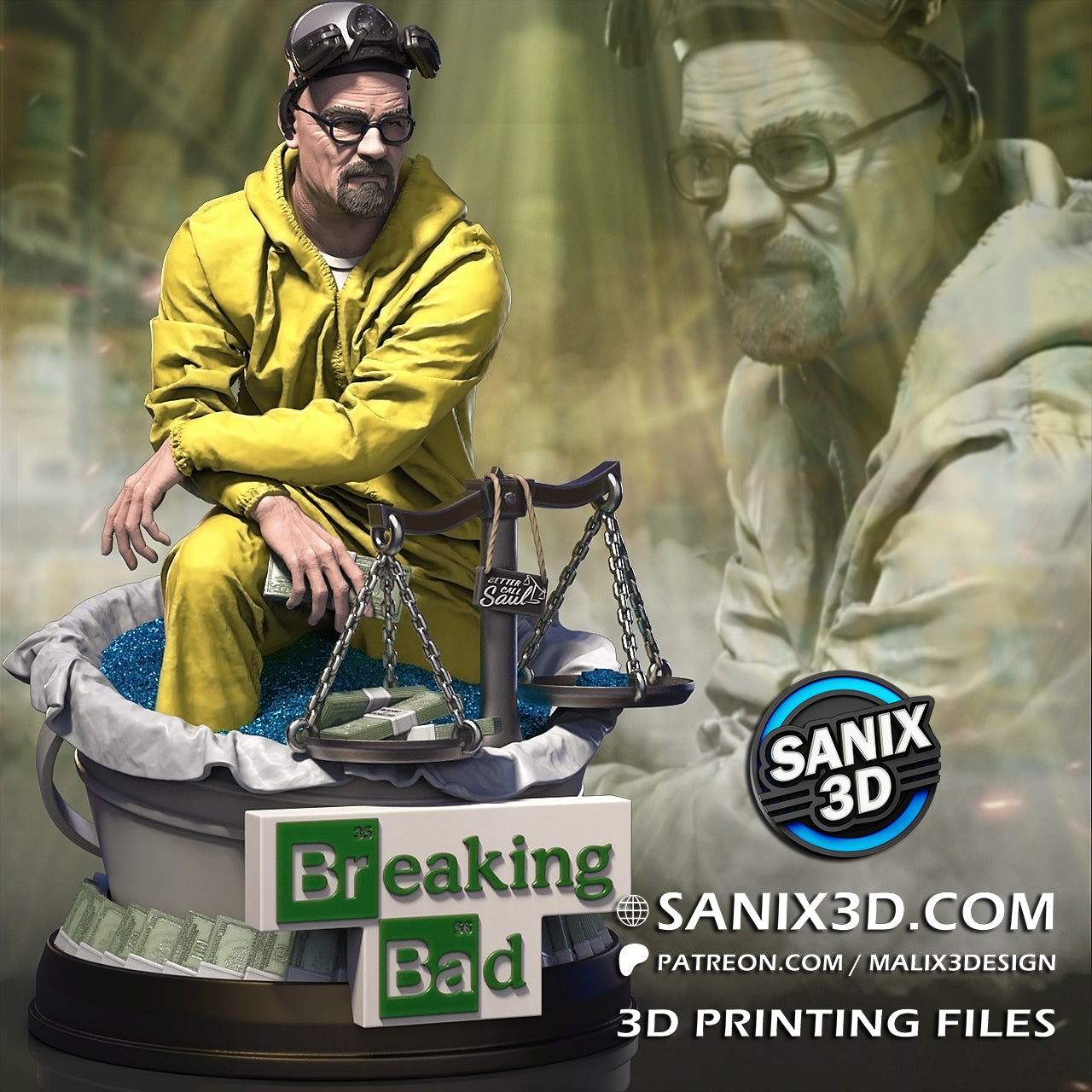 Walter White Resin Fan Art - MTO (Sanix)